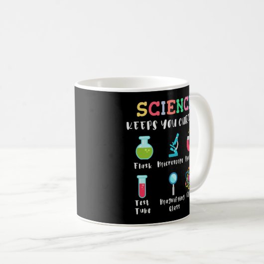 Mug Science keeps you curious (Devant droit)