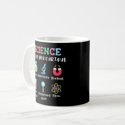 Mug Science keeps you curious (Devant gauche)