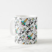 Mug Science moderne Outils, objets et équipement Motif (Devant gauche)