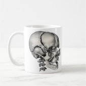 Mug Science vintage Anatomie humaine, Crâne antique (Gauche)