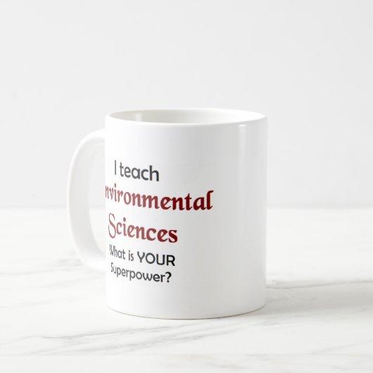 Mug sciences de l'environnement enseignent (Devant gauche)