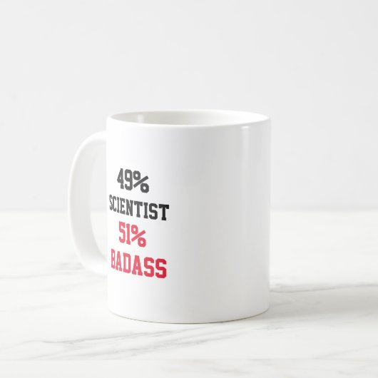 Mug Scientifique Badass (Devant gauche)
