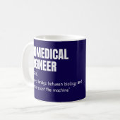 Mug Scientifique biomédical Définition amusante (Devant gauche)