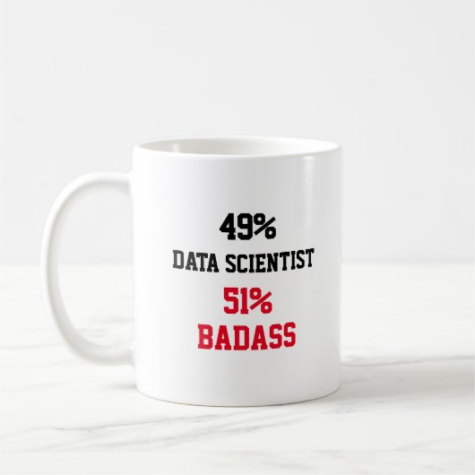 Mug Scientifique de données Badass (Gauche)