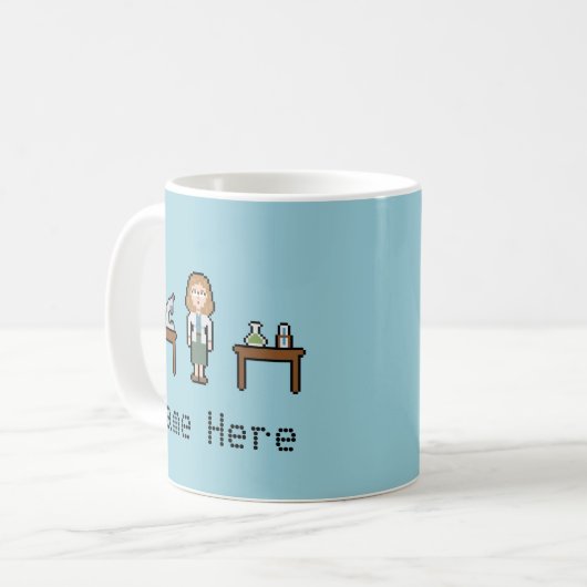 Mug Scientifique faite sur commande de femelle de (Devant gauche)