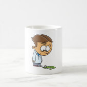 Mug Scientifique Garçon Triste avec Expérience Ratée (Centre)