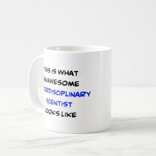 Mug scientifique interdisciplinaire, génial (Devant gauche)