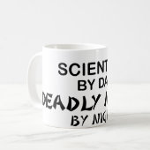 Mug Scientifique Ninja mortel par nuit (Devant gauche)