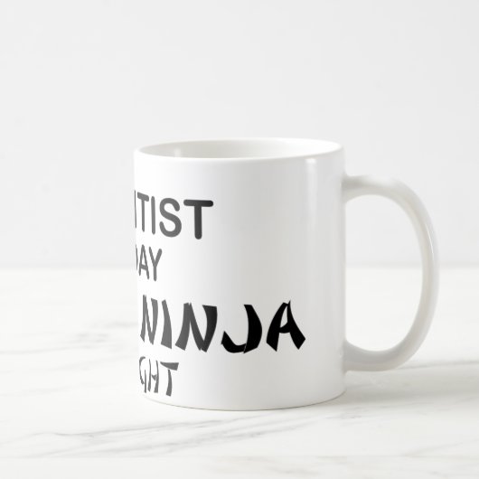 Mug Scientifique Ninja mortel par nuit (Droite)