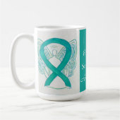 Mug Scleroderma Sensibilisation Ruban Angel personnali (Gauche)
