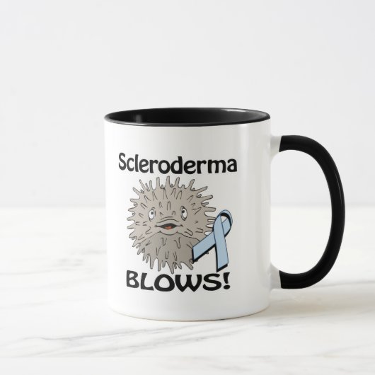 Mug Scleroderma souffle Conception de sensibilisation (Droite)