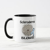Mug Scleroderma souffle Conception de sensibilisation (Gauche)