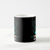 Mug Scléroderme papillon Scléroderme ruban Sensibilisa (Centre)