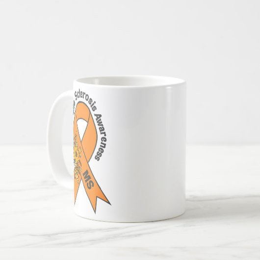 Mug Sclérose en plaques SEP Sensibilisation Sclérose e (Devant gauche)