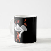 Mug Sclérose Orange Ms Sensibilisation Ruban (Devant gauche)