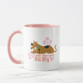 Mug Scooby-Doo "Aimez-Vous De Tout Mon Coeur" (Gauche)