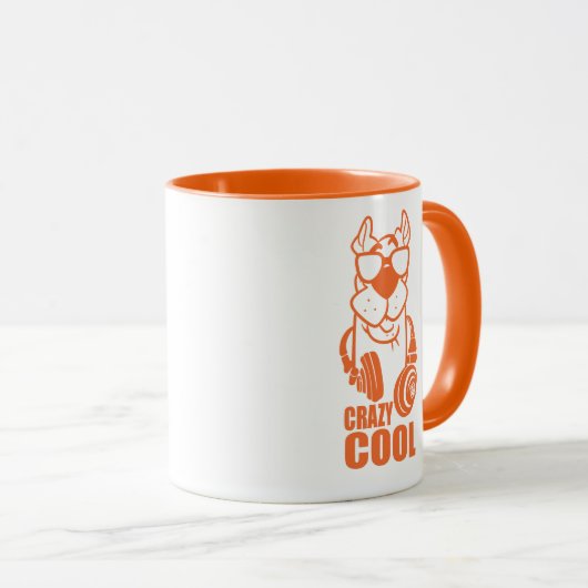 Mug Scooby-Doo "Cool fou" casque graphique (Devant droit)