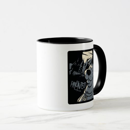 Mug Scooby-Doo Noir Haunted Mansion Graphisme (Devant droit)