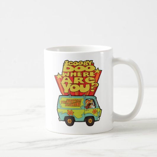Mug Scooby-Doo | "Où Es-Tu ?" Retro Cartoon Van (Droite)