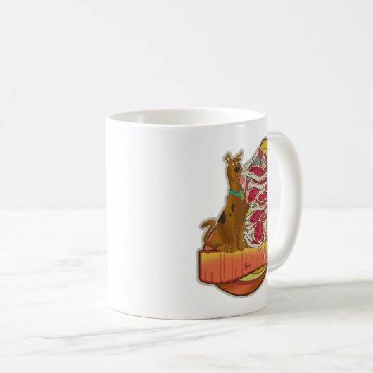 Mug Scooby-Doo | Pile de Pizza "Munchies" Graphique (Devant droit)