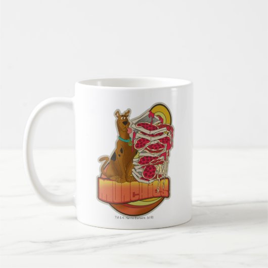 Mug Scooby-Doo | Pile de Pizza "Munchies" Graphique (Gauche)