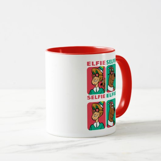 Mug Scooby-Doo & Shaggy "Elfie Selfie" (Devant droit)