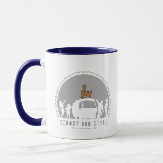 Mug Scooby Doo Style Tribal Van Silhouette (Gauche)