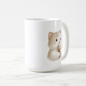 Mug Scoop de la crème glacée mignonne Kitty Cat (Devant droit)