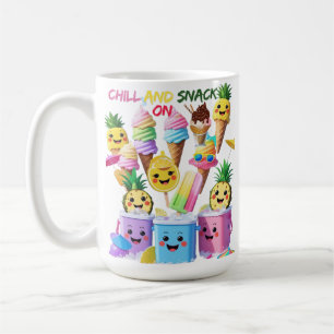 Mug Scoop, Sip, Smile – Tee-shirt des friandises d'été