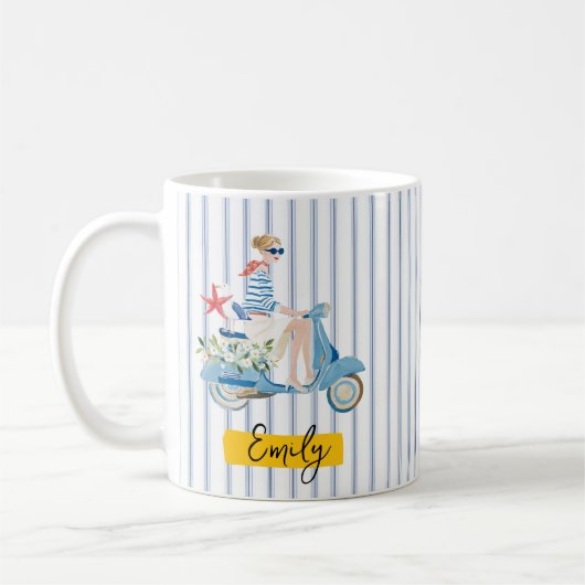 Mug Scooter de bord de mer (Gauche)