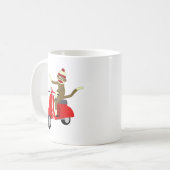 Mug Scooter de singe de chaussette (Devant gauche)