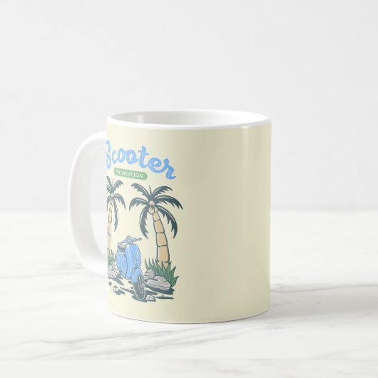 Mug Scooter en vacances (Devant gauche)