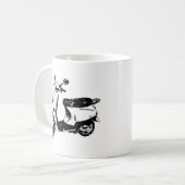 Mug Scooter noir (Devant gauche)