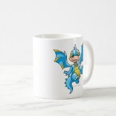 Mug Scorchio bleu curieux (Devant droit)