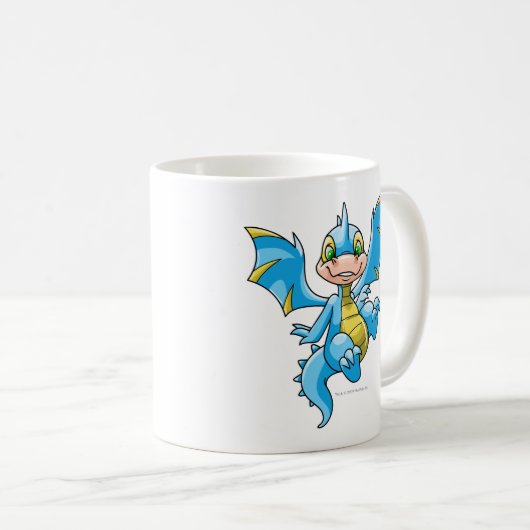 Mug Scorchio bleu curieux (Devant droit)
