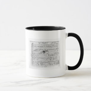 Mug Score manuscrit pour le 'Trost trouvé