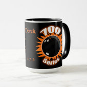 Mug Scores d'honneur de Bowler de la Ligue 300 et séri (Devant droit)