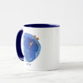 Mug Scorpio Aquarelle Nuit Ciel Constellation Zodiac (Devant gauche)