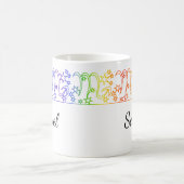 Mug Scorpio arc-en-ciel étoile signe Musique personnal (Centre)