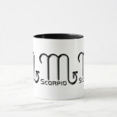 Mug SCORPIO, Conception abstraite du signe zodiaque, (Centre)