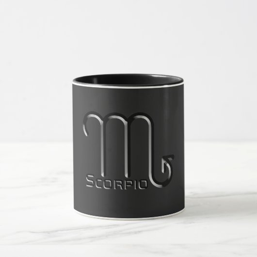 Mug SCORPIO, Conception abstraite du signe zodiaque, (Centre)