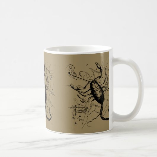 Mug Scorpio Constellation Hevelius 1690 Engrave (Droite)