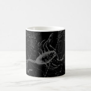 Mug Scorpio Constellation Hevelius vers 1690 sur Noir