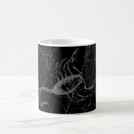 Mug Scorpio Constellation Hevelius vers 1690 sur Noir (Centre)