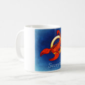 Mug Scorpio en bleu (Devant gauche)