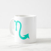Mug Scorpio en bleu Turquoise (Devant gauche)