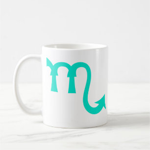 Mug Scorpio en bleu Turquoise
