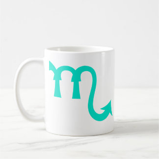 Mug Scorpio en bleu Turquoise