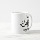 Mug Scorpio Scorpion Constellation avec nom Anniversai (Devant droit)