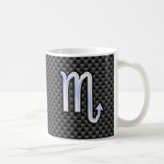 Mug Scorpio signe Zodiac Astrologie Fibre de Carbone (Droite)